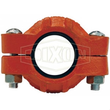 Dixon S Hex Size Standard Pipe Coupling with Buna-N Seal Gasket, 8 in Nominal, Grooved End Style, Ductile C18BU